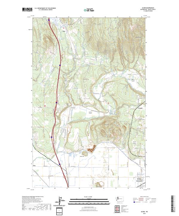 US Topo 7.5-minute map for Alger WA