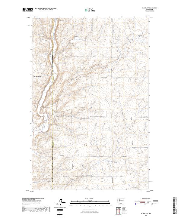 US Topo 7.5-minute map for Almira SW WA