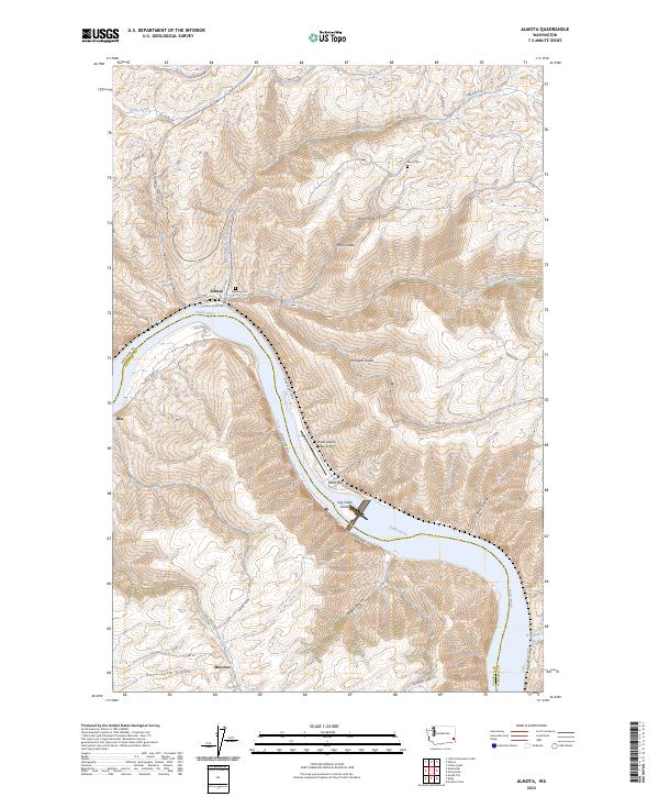 US Topo 7.5-minute map for Almota WA