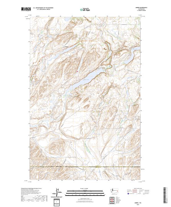 US Topo 7.5-minute map for Amber WA