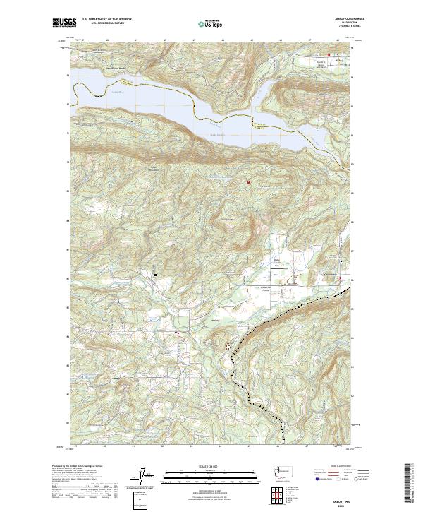 US Topo 7.5-minute map for Amboy WA