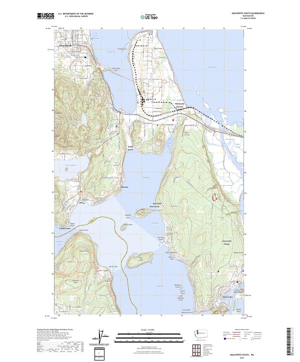 US Topo 7.5-minute map for Anacortes South WA