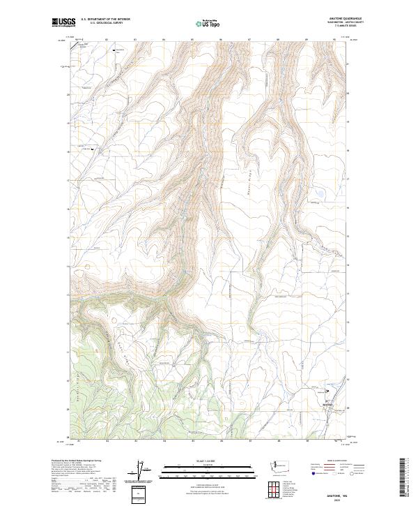 US Topo 7.5-minute map for Anatone WA