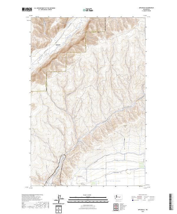 US Topo 7.5-minute map for Appledale WA