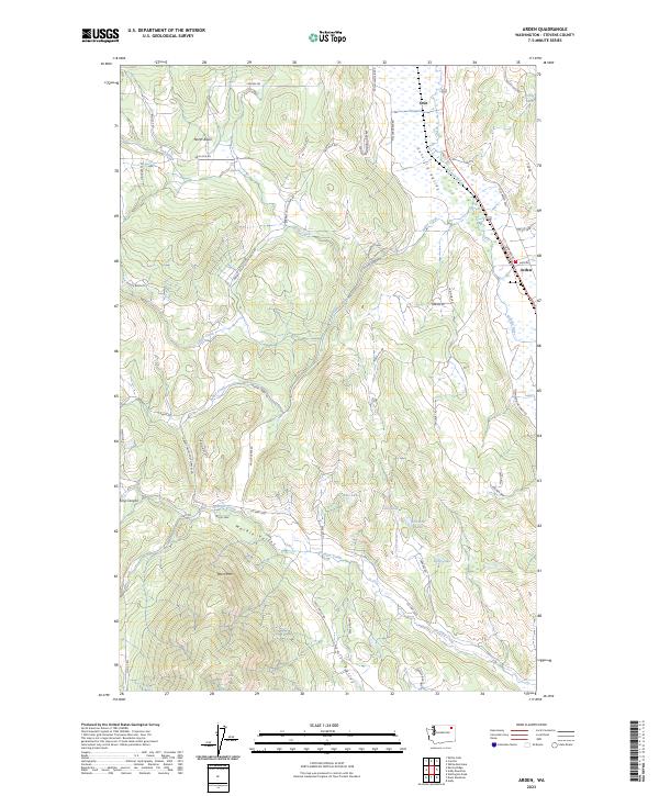 US Topo 7.5-minute map for Arden WA
