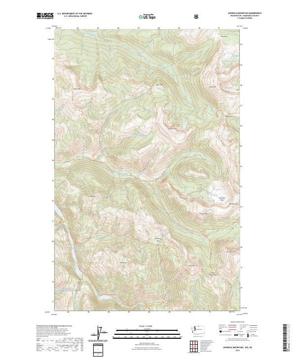 US Topo 7.5-minute map for Ashnola Mountain WABC