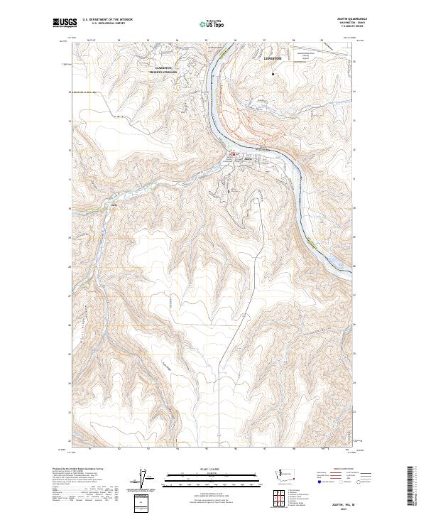 US Topo 7.5-minute map for Asotin WAID