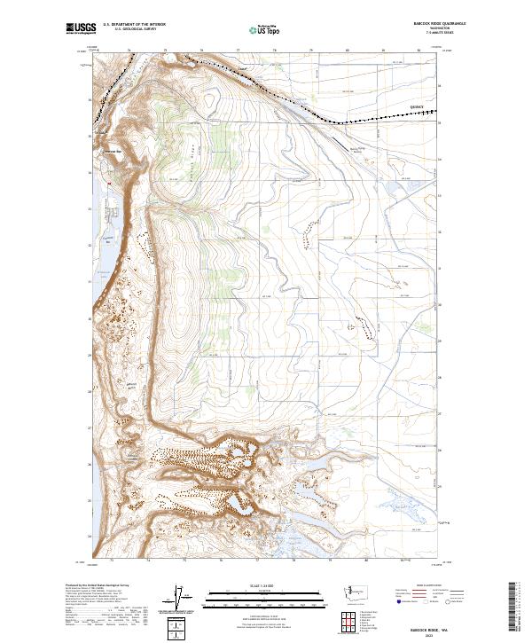US Topo 7.5-minute map for Babcock Ridge WA