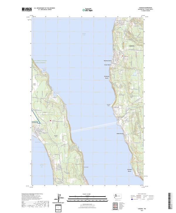 US Topo 7.5-minute map for Camano WA