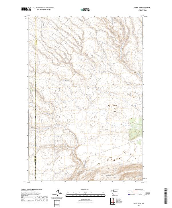 US Topo 7.5-minute map for Canoe Ridge WA