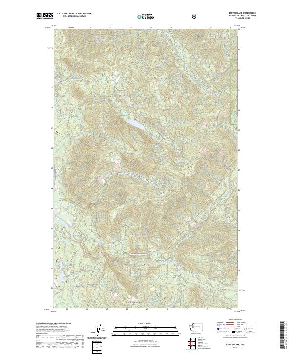 US Topo 7.5-minute map for Canyon Lake WA