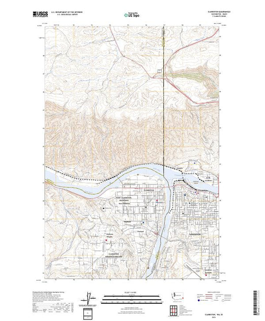 US Topo 7.5-minute map for Clarkston WAID – American Map Store