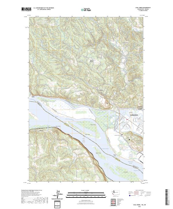 US Topo 7.5-minute map for Coal Creek WAOR
