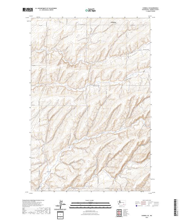 US Topo 7.5-minute map for Connell SE WA