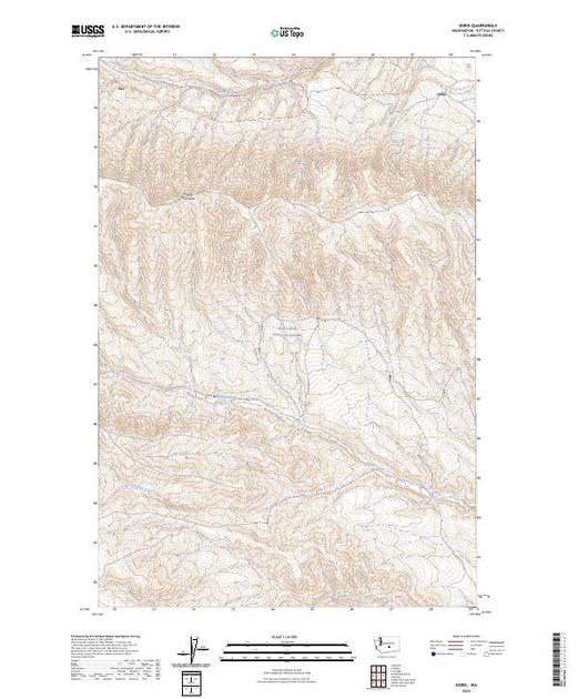 Doris Map US Topo 7.5-minute map for Doris WA – American Map Store