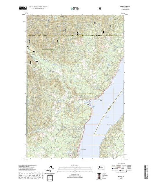 US Topo 7.5-minute map for Eldon WA – American Map Store