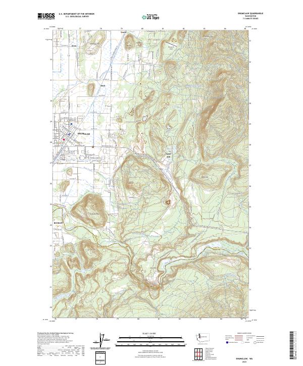 US Topo 7.5-minute map for Enumclaw WA