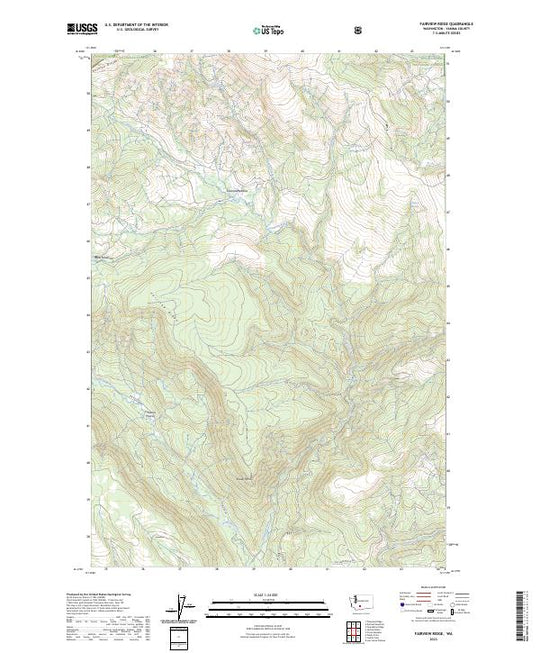 US Topo 7.5-minute map for Fairview Ridge WA – American Map Store