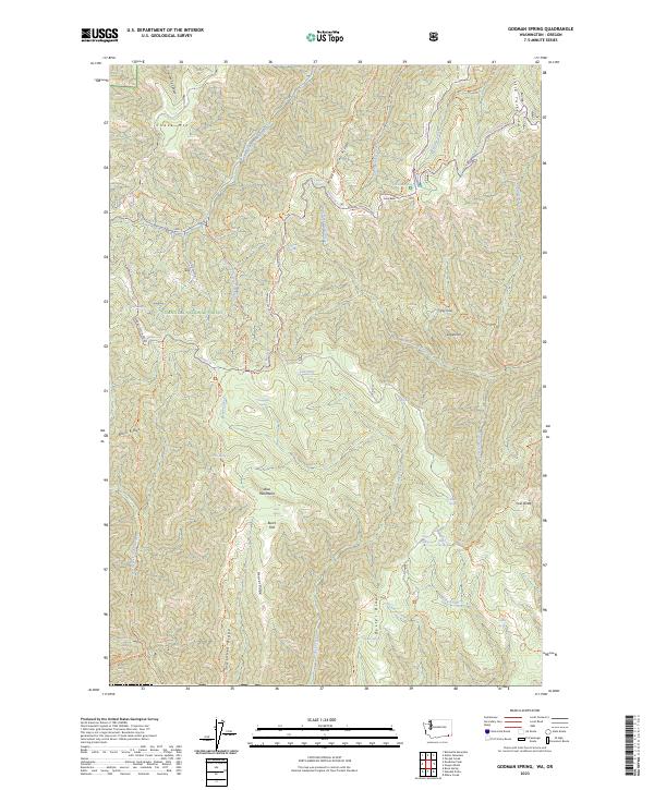 US Topo 7.5-minute map for Godman Spring WAOR