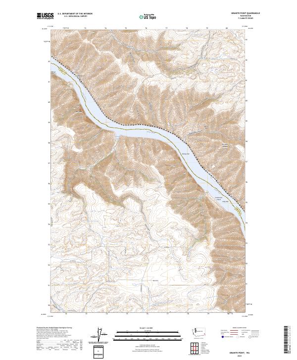 US Topo 7.5-minute map for Granite Point WA