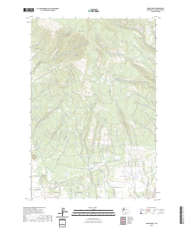 Indian Rocks Chart Map US Topo 7.5-minute map for Indian Rock WA – American Map Store
