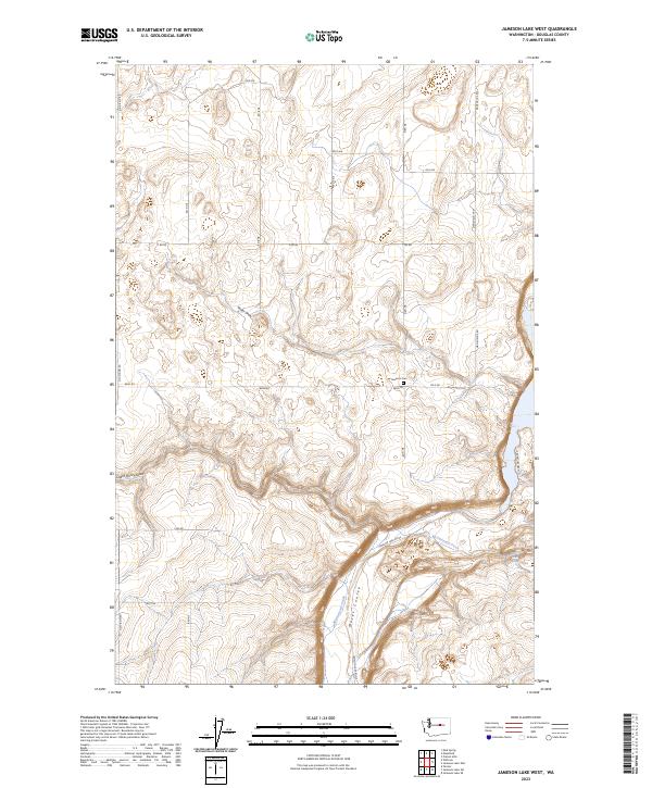 US Topo 7.5-minute map for Jameson Lake West WA