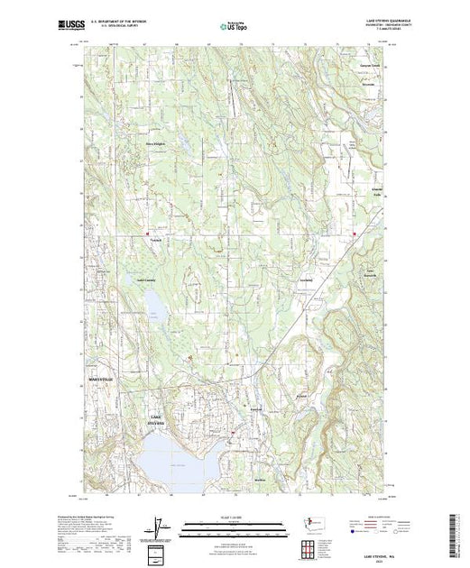 US Topo 7.5-minute map for Lake Stevens WA – American Map Store