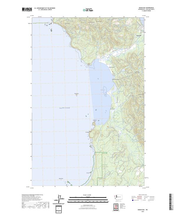 US Topo 7.5-minute map for Makah Bay WA