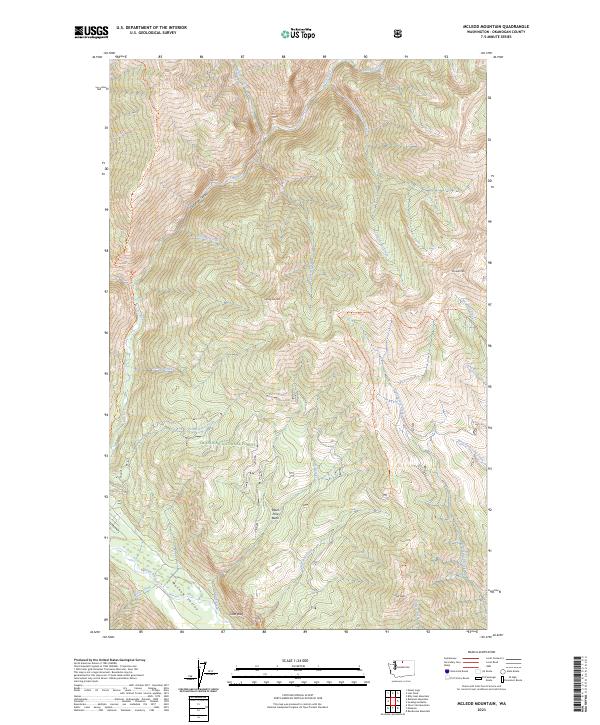 US Topo 7.5-minute map for McLeod Mountain WA