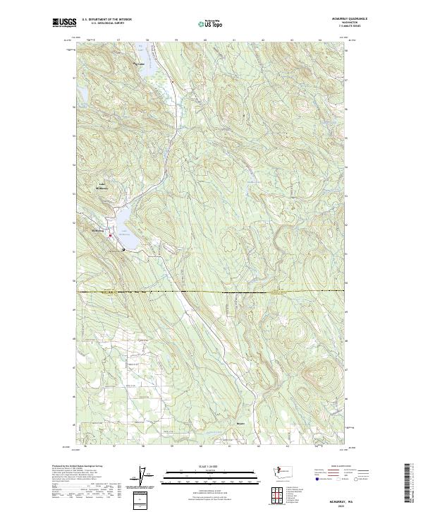 US Topo 7.5-minute map for McMurray WA