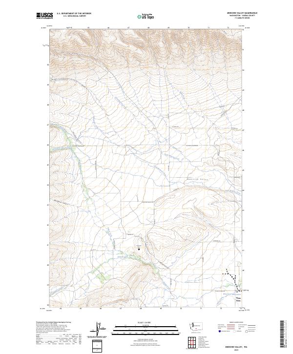 US Topo 7.5-minute map for Medicine Valley WA