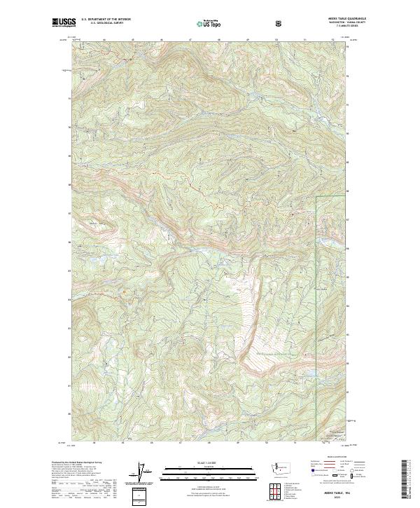 US Topo 7.5-minute map for Meeks Table WA