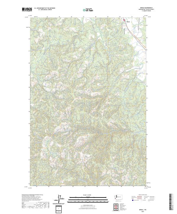 US Topo 7.5-minute map for Menlo WA