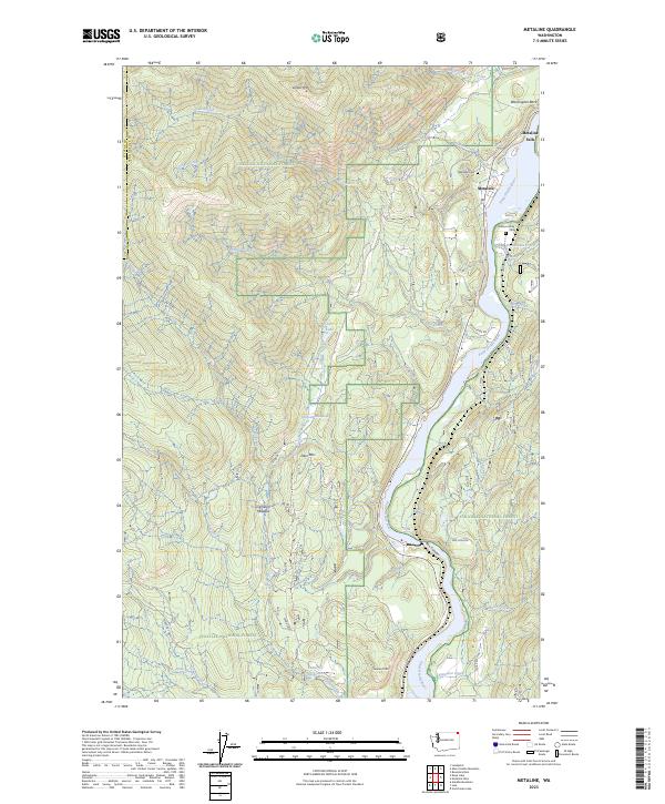 US Topo 7.5-minute map for Metaline WA