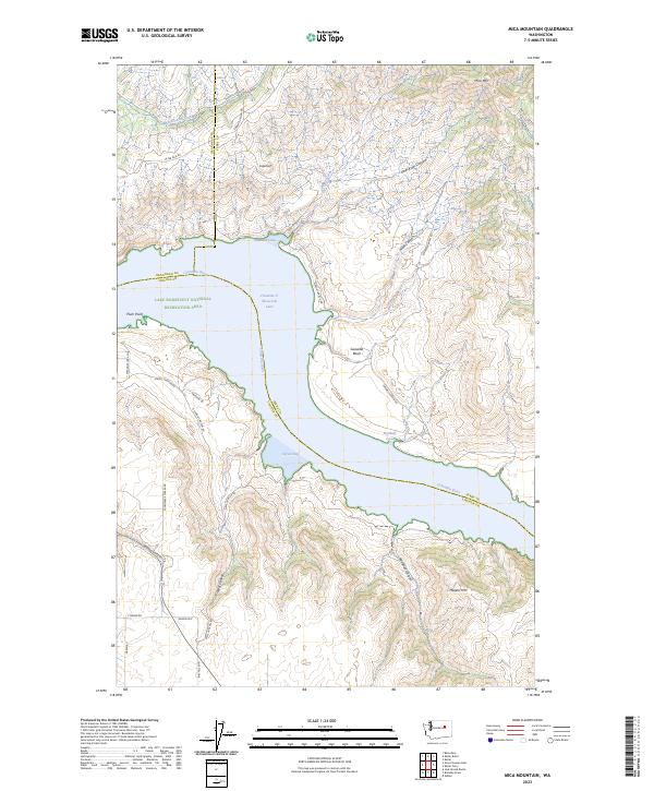 US Topo 7.5-minute map for Mica Mountain WA