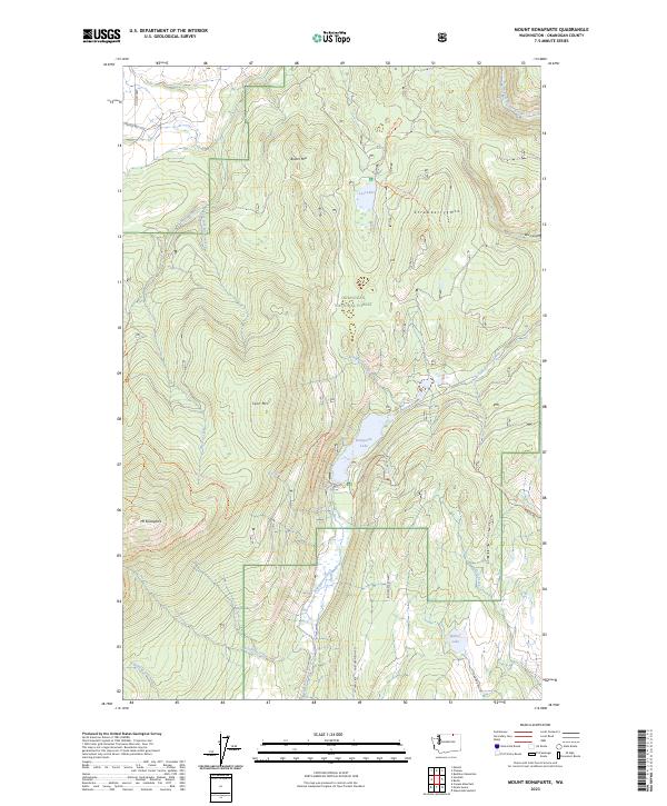 US Topo 7.5-minute map for Mount Bonaparte WA