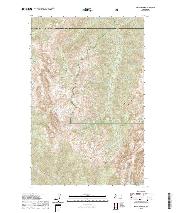 US Topo 7.5-minute map for Mount Deception WA