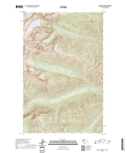 US Topo 7.5-minute map for Mount Spickard WABC – American Map Store