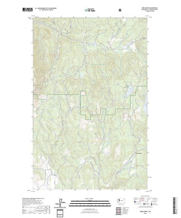 US Topo 7.5-minute map for Park Rapids WA