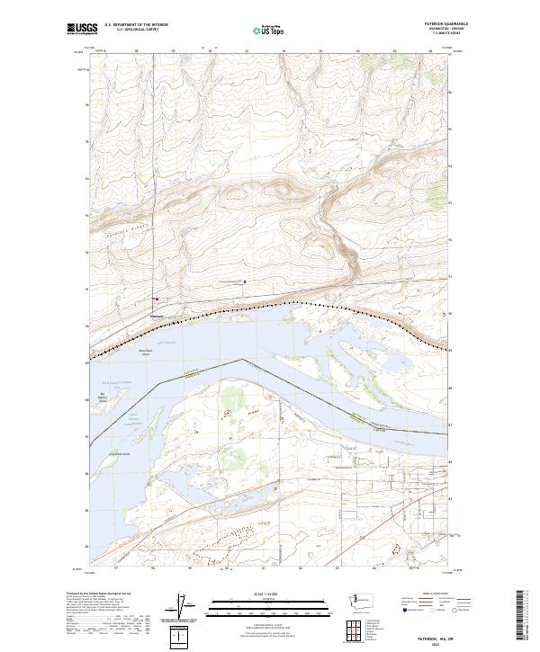 US Topo 7.5-minute map for Paterson WAOR
