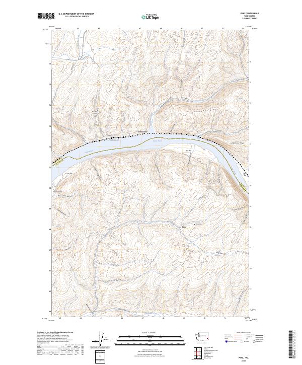 US Topo 7.5-minute map for Ping WA