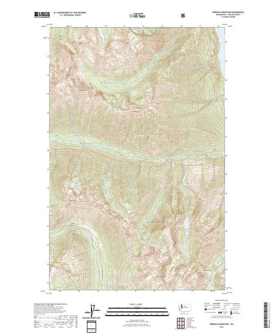 US Topo 7.5-minute map for Pinnacle Mountain WA – American Map Store