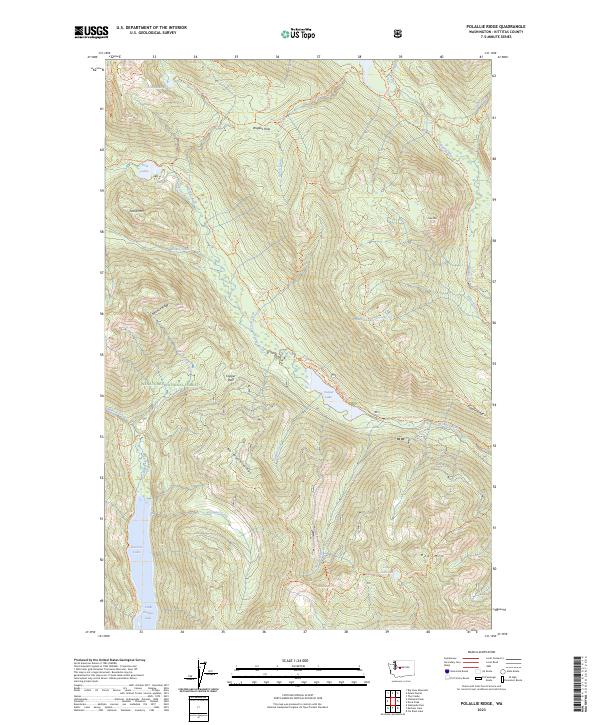 US Topo 7.5-minute map for Polallie Ridge WA