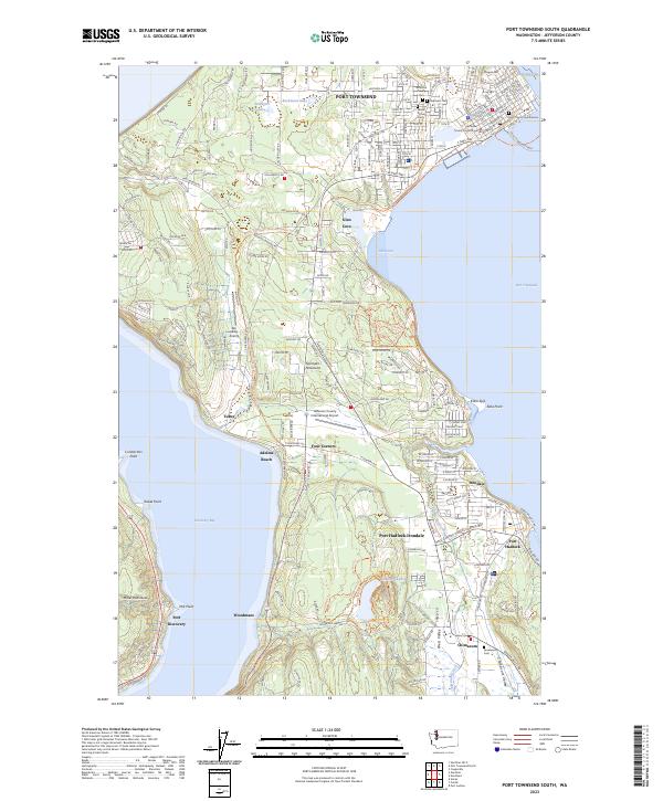US Topo 7.5-minute map for Port Townsend South WA