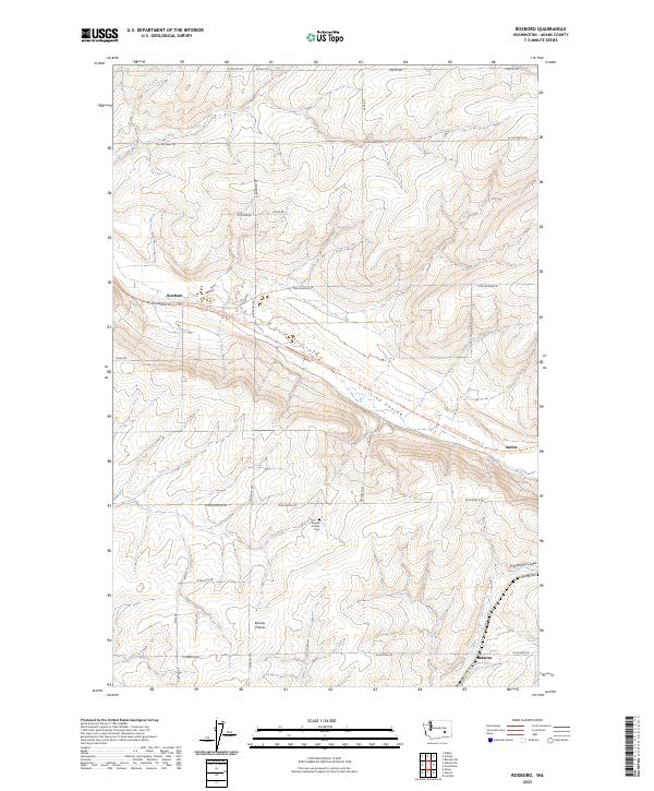 US Topo 7.5-minute map for Roxboro WA – American Map Store