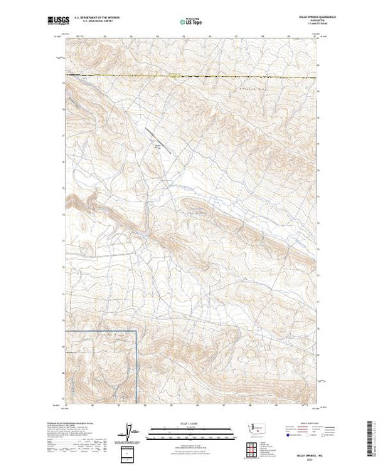 US Topo 7.5-minute map for Selah Springs WA – American Map Store