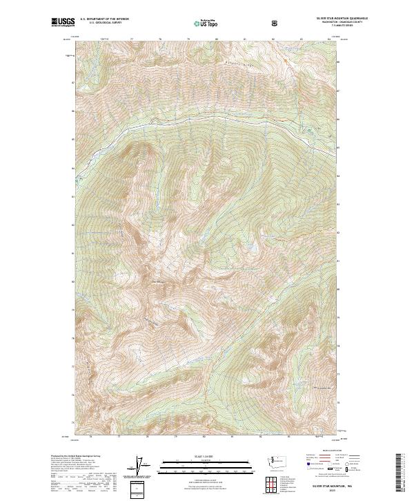US Topo 7.5-minute map for Silver Star Mountain WA