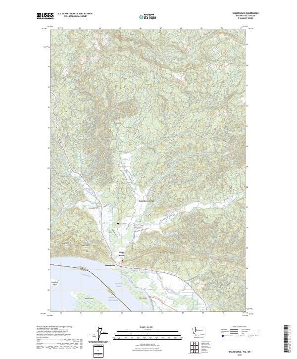 US Topo 7.5-minute map for Skamokawa WAOR