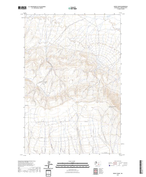 US Topo 7.5-minute map for Snively Basin WA