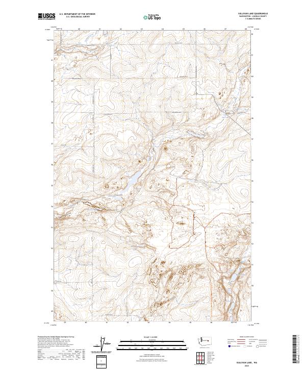 US Topo 7.5-minute map for Sullivan Lake WA